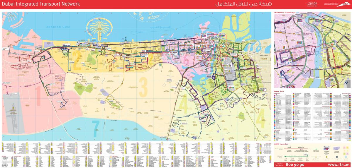 Dubai bas peta laluan