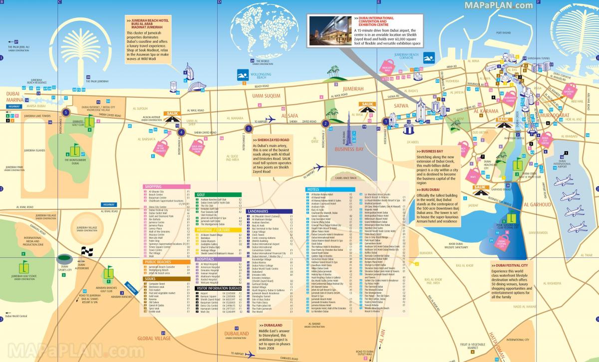 Emas Souk Dubai peta