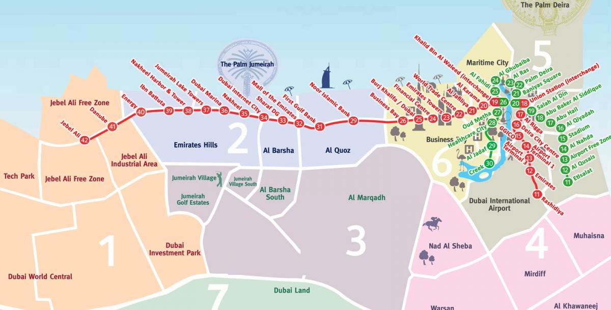 peta Dubai kawasan