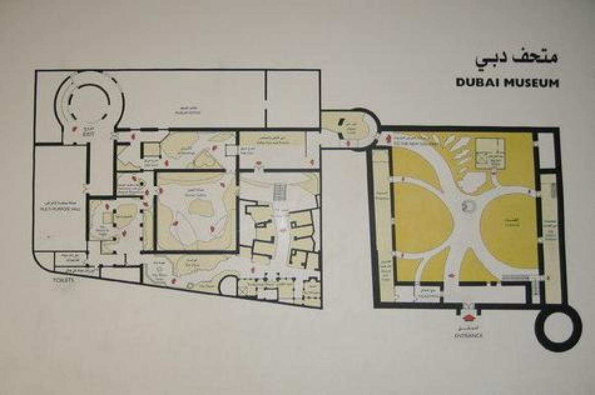 Dubai muzium peta lokasi
