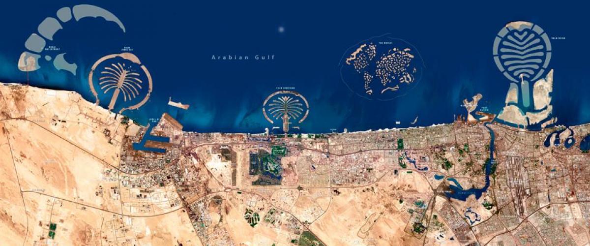 peta satelit Dubai