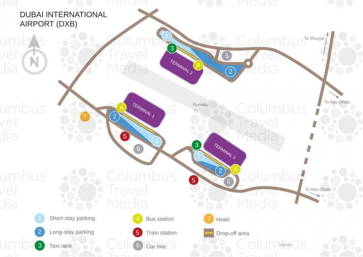Dubai terminal peta
