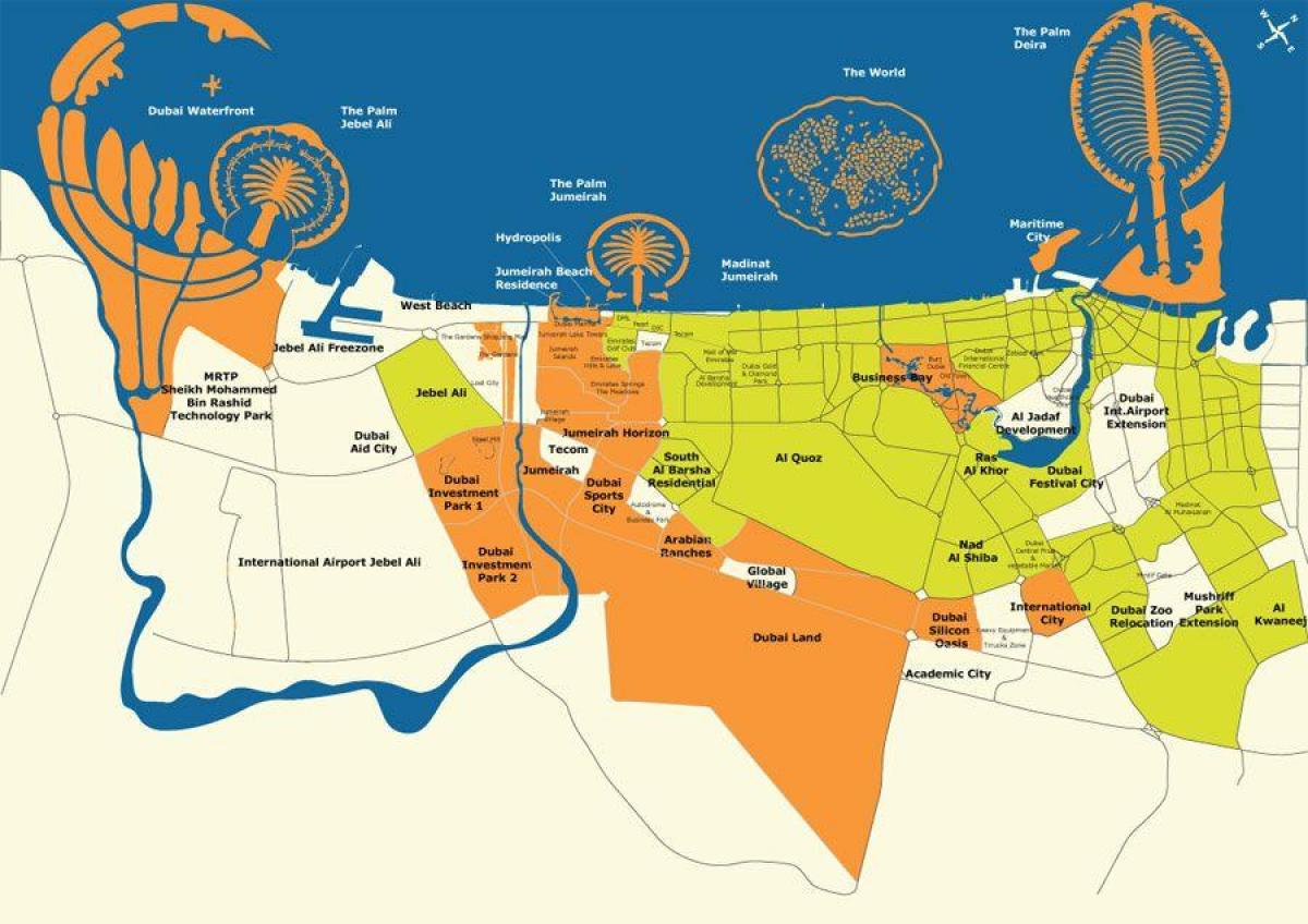 Dubai peta pulau-pulau