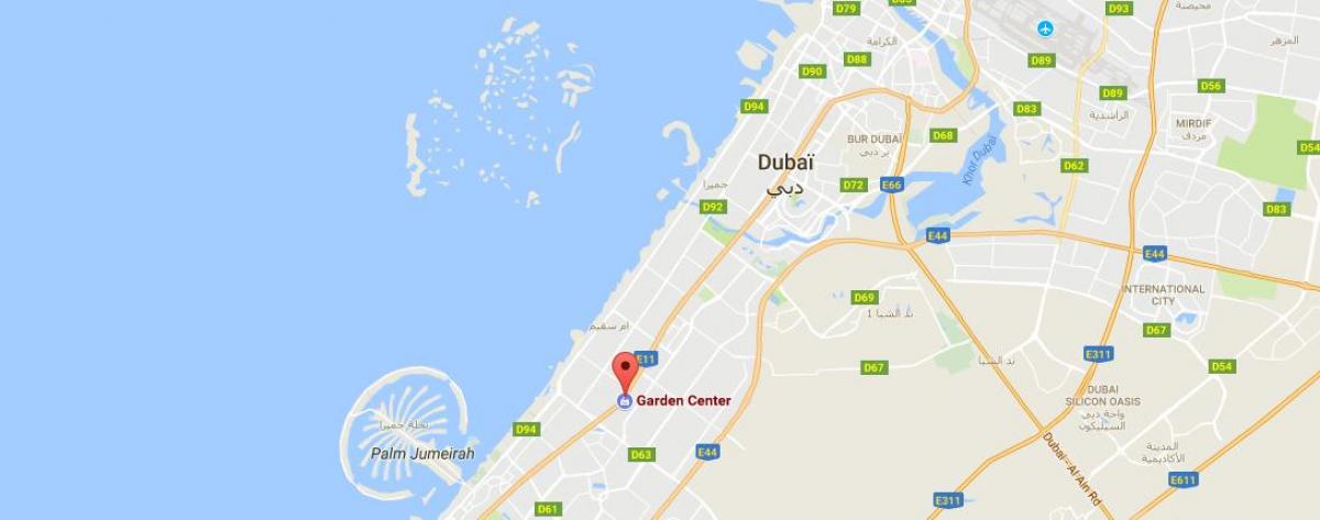 Dubai taman pusat peta lokasi