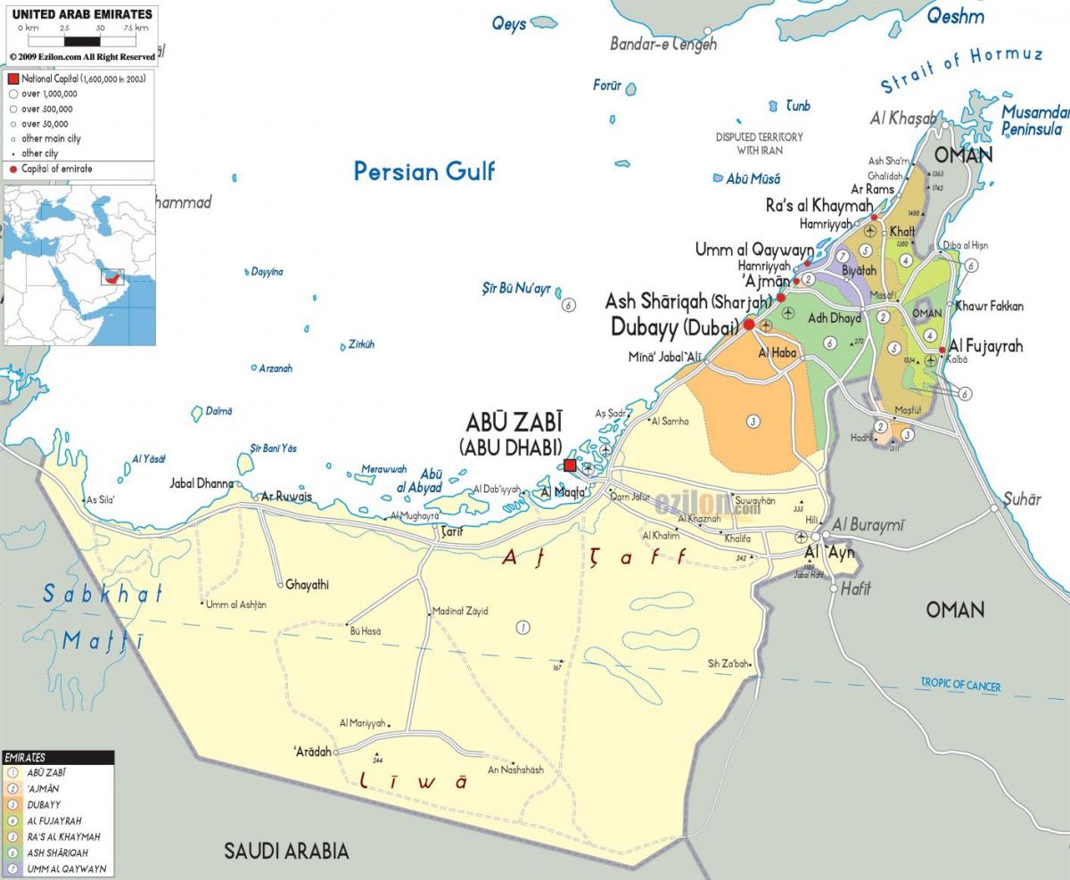 peta Dubai uni Emirat arab