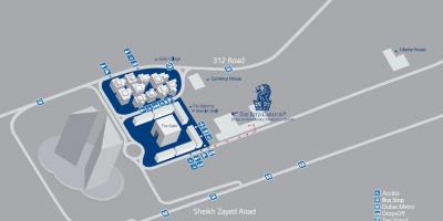Dubai DIFC peta