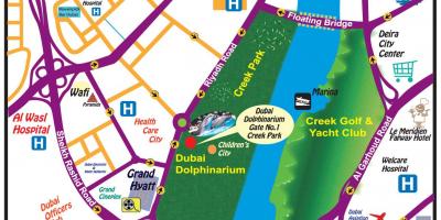 Pertunjukan lumba-lumba Dubai peta lokasi