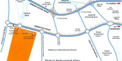 Peta Dubai bandar industri
