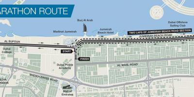 Peta Dubai maraton