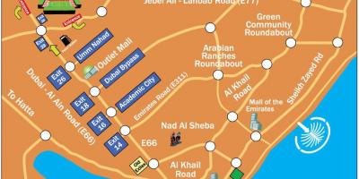 Tenis Dubai peta lokasi
